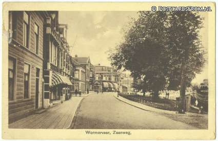 ansichtkaart: Wormerveer, Zaanweg