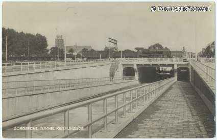 Dordrecht, Tunnel Krispijnzijde ansichtkaart: Dordrecht, Tunnel Krispijnzijde