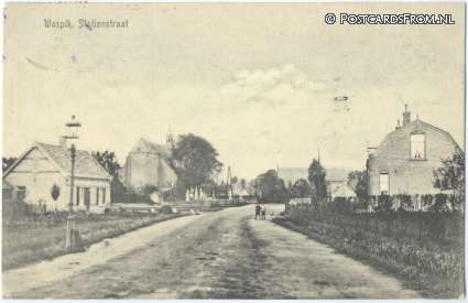 Waspik, Stationstraat ansichtkaart: Waspik, Stationstraat