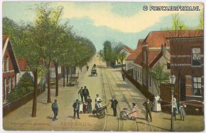 ansichtkaart: Beverwijk, Alkmaarsche straatweg