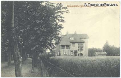 ansichtkaart: Hilversum, Bussummergrindweg