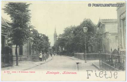 ansichtkaart: Hilversum, Koningstraat