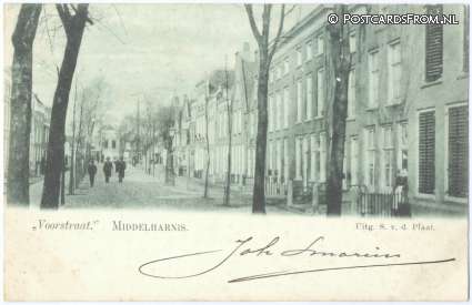 ansichtkaart: Middelharnis, Voorstraat