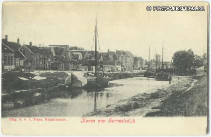 ansichtkaart: Sommelsdijk, Haven