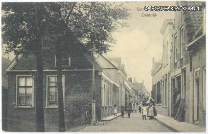 ansichtkaart: Sommelsdijk, Oostdijk