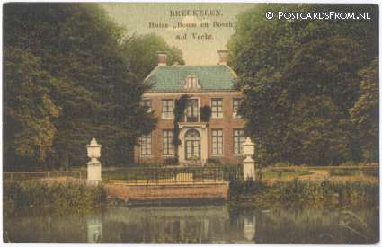 ansichtkaart: Breukelen UT, Huize 'Boom en Bosch' a.d. Vecht