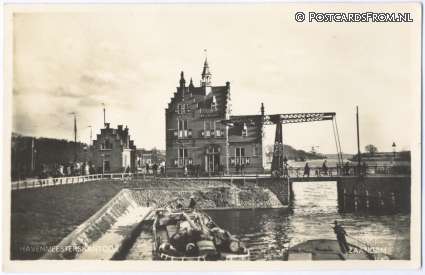 ansichtkaart: Zaandam, Havenmeesterskantoor