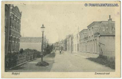 ansichtkaart: Meppel, Emmastraat