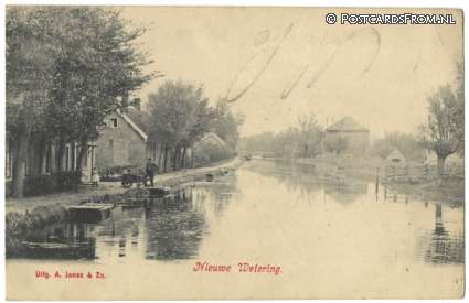 Nieuwe Wetering, -- ansichtkaart: Nieuwe Wetering, --