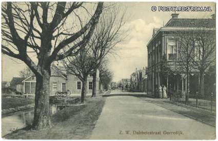 ansichtkaart: Gorredijk, Z.W. Dubbelestraat