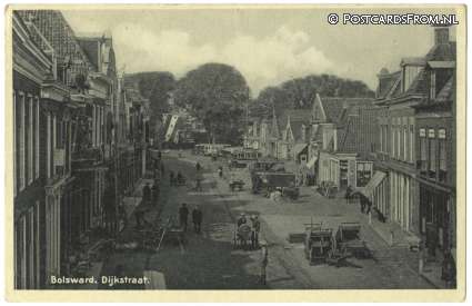 Bolsward, Dijkstraat ansichtkaart: Bolsward, Dijkstraat