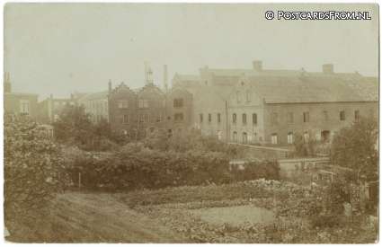 ansichtkaart: Leerdam, Glasfabriek