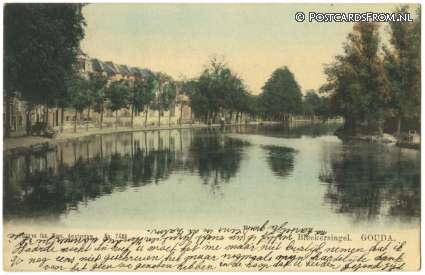 Gouda, Bleekersingel ansichtkaart: Gouda, Bleekersingel