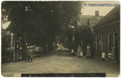 ansichtkaart: Nieuwland, Groeten uit