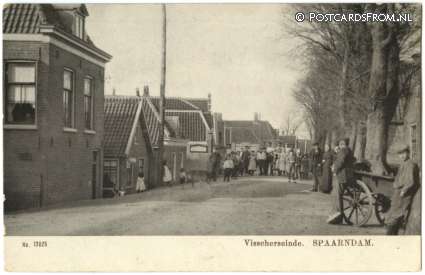 ansichtkaart: Spaarndam, Visscherseinde