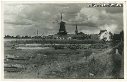 ansichtkaart: Ouderkerk ad IJssel, Firma A.H. Docters v. Leeuwen. Loonzagerij en Houthandel