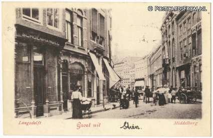 Middelburg, Langedelft ansichtkaart: Middelburg, Langedelft