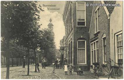 Stavenisse, Voorstraat ansichtkaart: Stavenisse, Voorstraat