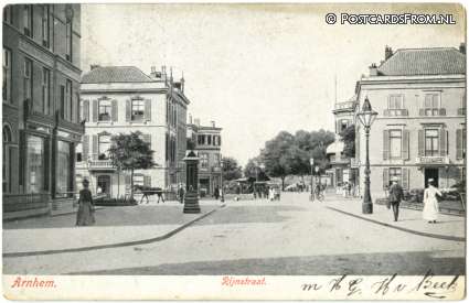 Arnhem, Rijnstraat ansichtkaart: Arnhem, Rijnstraat
