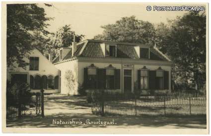 ansichtkaart: Grootegast, Notarishuis