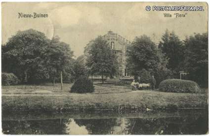 ansichtkaart: Nieuw-Buinen, Villa 'Flora'