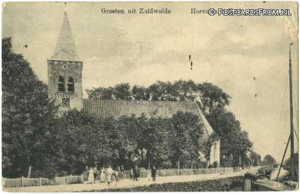 ansichtkaart: Zuidwolde GN, Hervormde Kerk