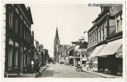ansichtkaart: Lemmer, Nieuwburen