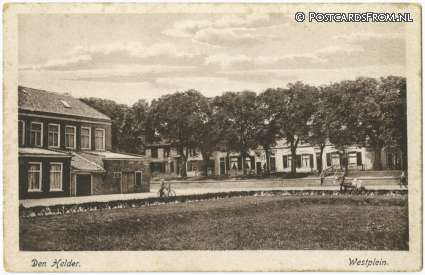 Den Helder, Westplein ansichtkaart: Den Helder, Westplein