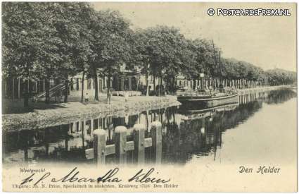 ansichtkaart: Den Helder, Westgracht