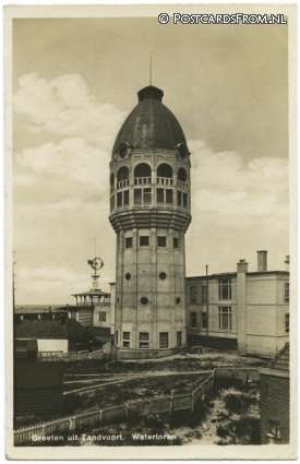 Zandvoort, Watertoren ansichtkaart: Zandvoort, Watertoren