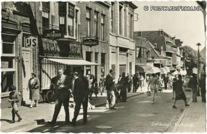 Zandvoort, Kerkstraat ansichtkaart: Zandvoort, Kerkstraat