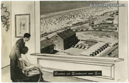 Zandvoort, Groeten uit ansichtkaart: Zandvoort, Groeten uit