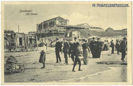 ansichtkaart: Zandvoort, Het Strand