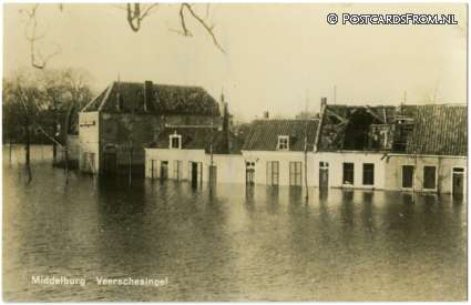 ansichtkaart: Middelburg, Veerschesingel