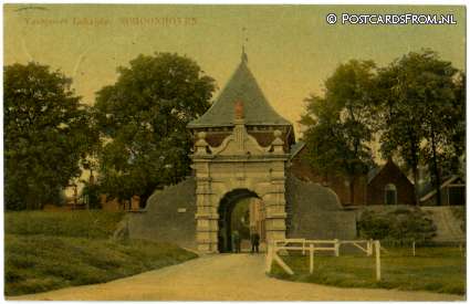 Schoonhoven, Veerpoort Lekzijde ansichtkaart: Schoonhoven, Veerpoort Lekzijde