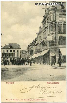 Utrecht, Mariaplaats ansichtkaart: Utrecht, Mariaplaats