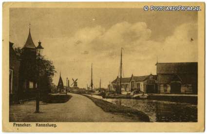 ansichtkaart: Franeker, Kanaalweg