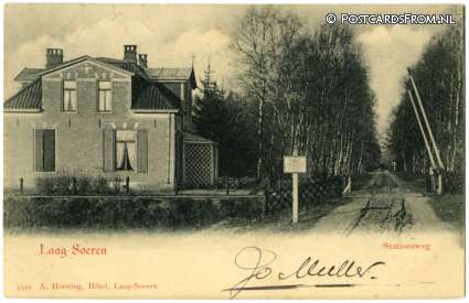 Laag-Soeren, Stationsweg ansichtkaart: Laag-Soeren, Stationsweg