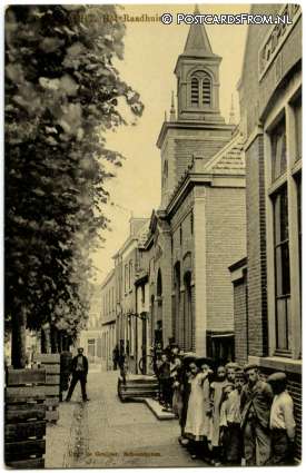 ansichtkaart: Bergambacht, Het Raadhuis