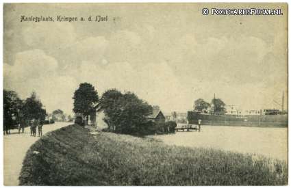 ansichtkaart: Krimpen ad IJssel, Aanlegplaats