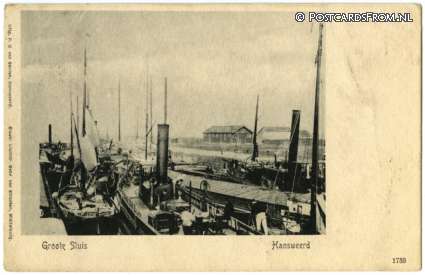 Hansweert, Groote Sluis ansichtkaart: Hansweert, Groote Sluis
