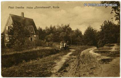 ansichtkaart: Rolde, Mooi Drenthe. Huize 'Zonneheuvel'
