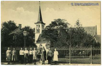 ansichtkaart: Hauwert, N.H. Kerk