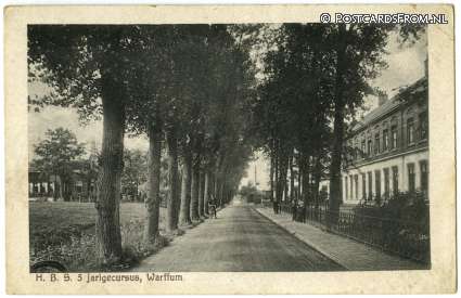 ansichtkaart: Warffum, H.B.S. 5 jarigecursus