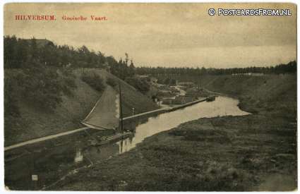 Hilversum, Gooische Vaart ansichtkaart: Hilversum, Gooische Vaart