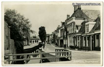 ansichtkaart: Bolsward, Broerestraat