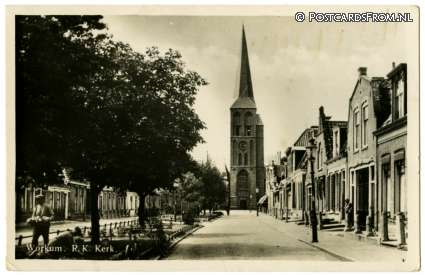 ansichtkaart: Workum, R.K. Kerk