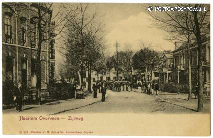 ansichtkaart: Haarlem, Overveen. Zijlweg