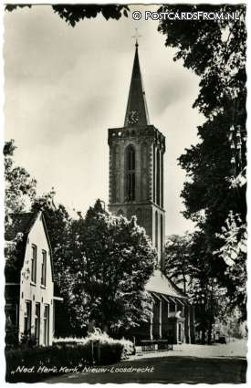 ansichtkaart: Nieuw-Loosdrecht, Ned. Herv. Kerk