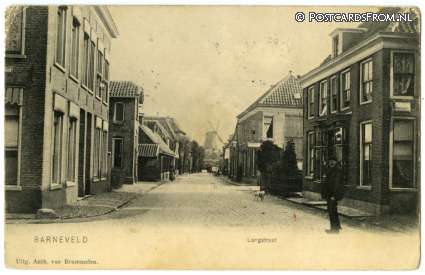 Barneveld, Langstraat ansichtkaart: Barneveld, Langstraat